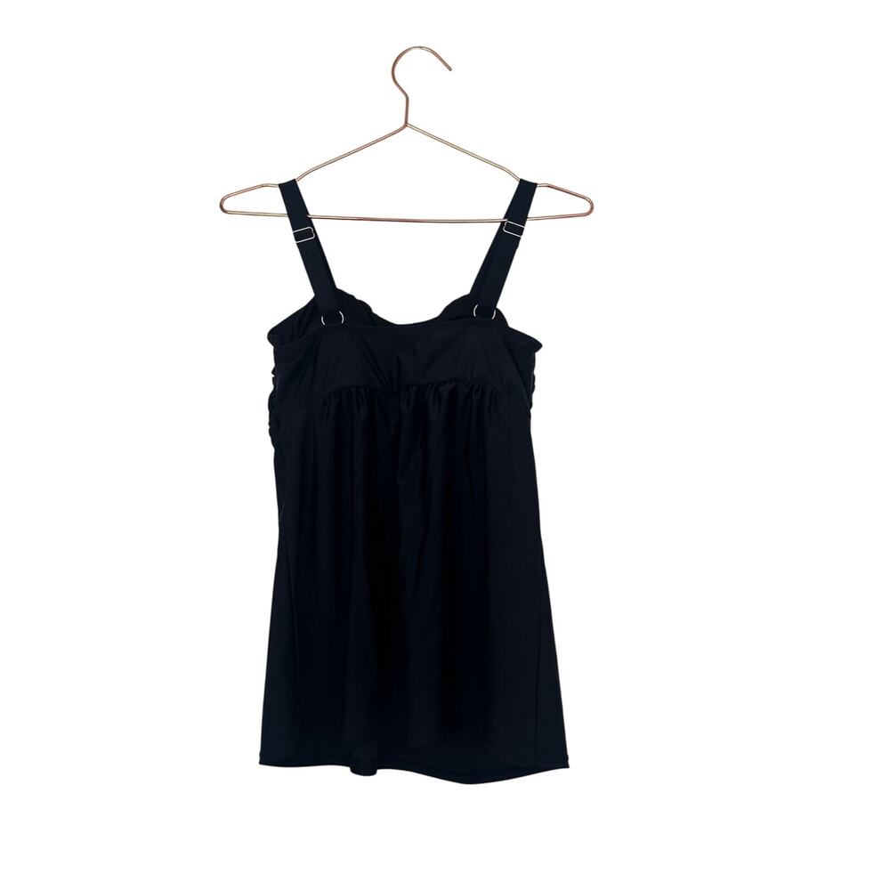 Black bathing suit top with built in bra size large - Picture 3 of 5